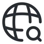Global Search SVG Icon